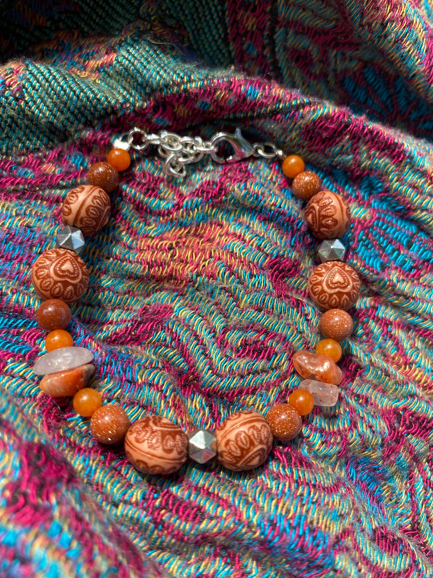 Walkin on Sunstone Bracelet