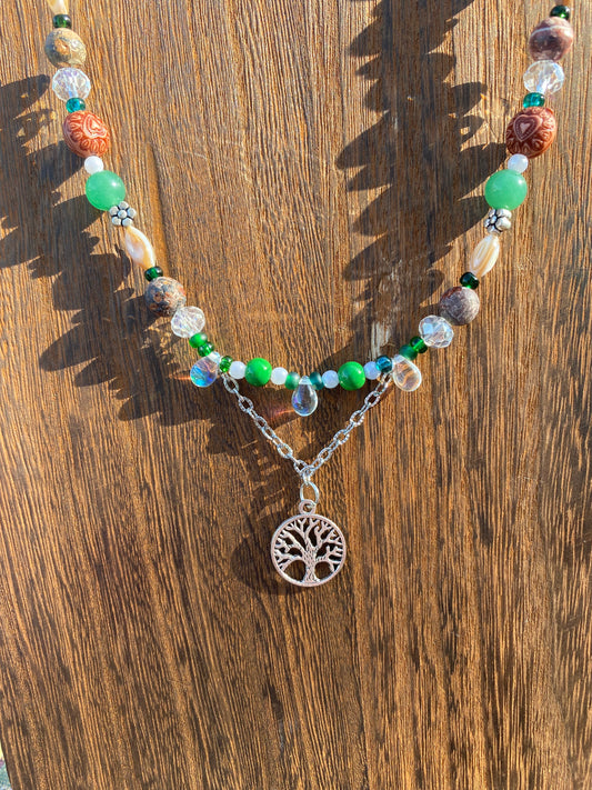 Tree of Aventurine Necklace