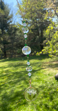 Load image into Gallery viewer, Green Flowers Suncatcher
