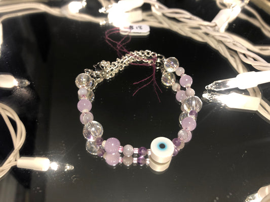 Lilac Eye Bracelet