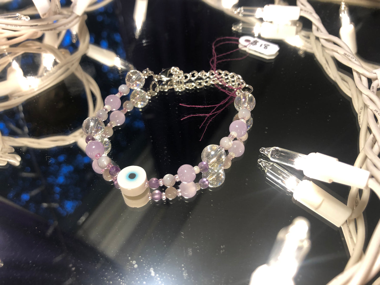 Lilac Eye Bracelet