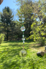 Load image into Gallery viewer, Green Flowers Suncatcher
